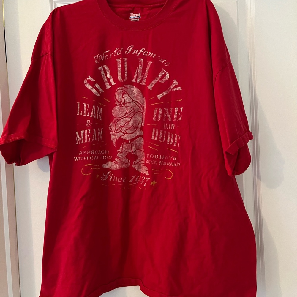 Red Grumpy Graphic T-Shirt